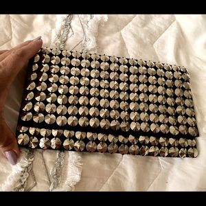 BCBG generation studded black envelope